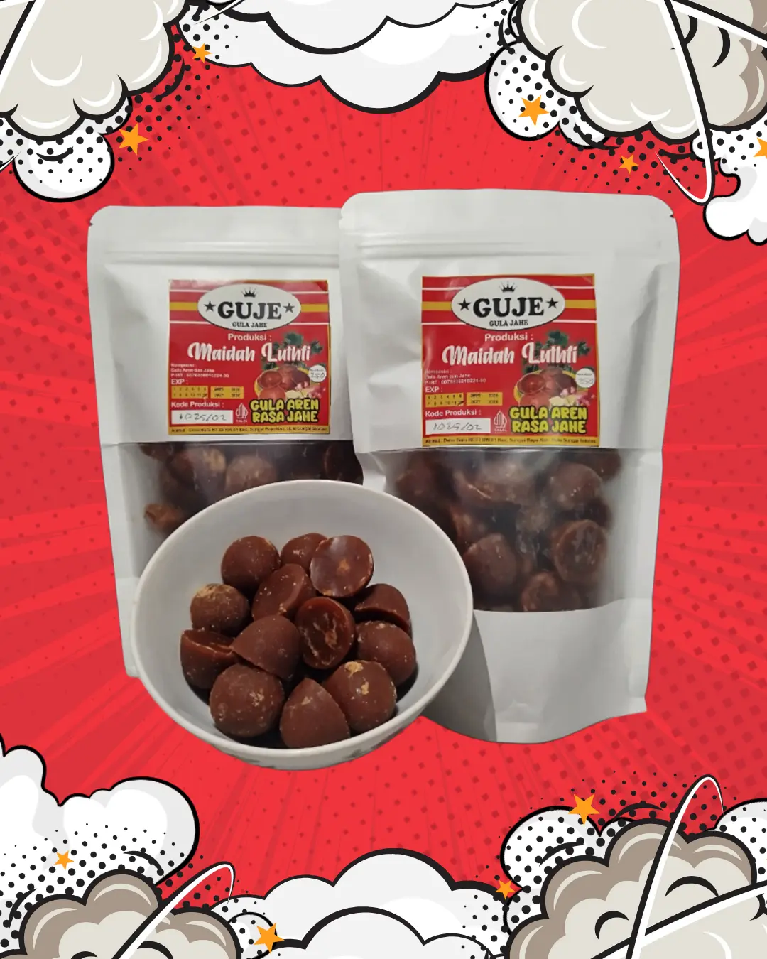 Gula Aren Rasa Jahe Kemasan 200gr