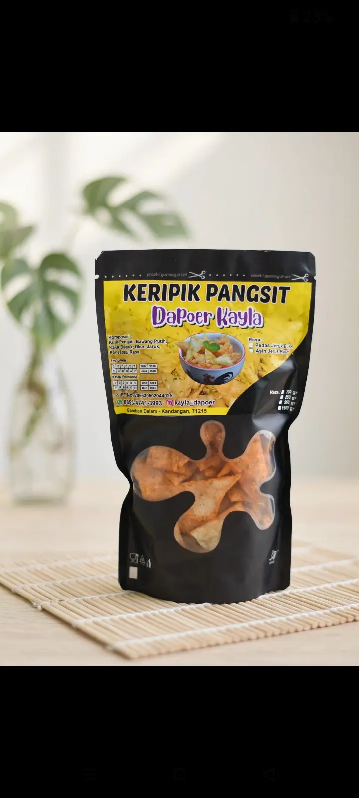 Keripik pangsit 